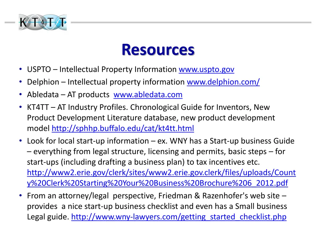 resources