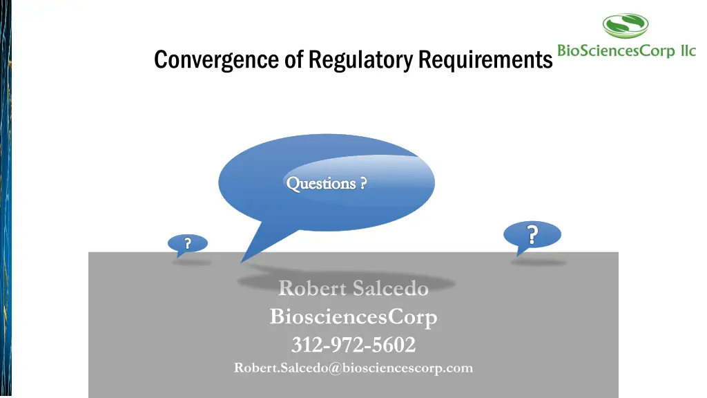 convergence of regulatory requirements