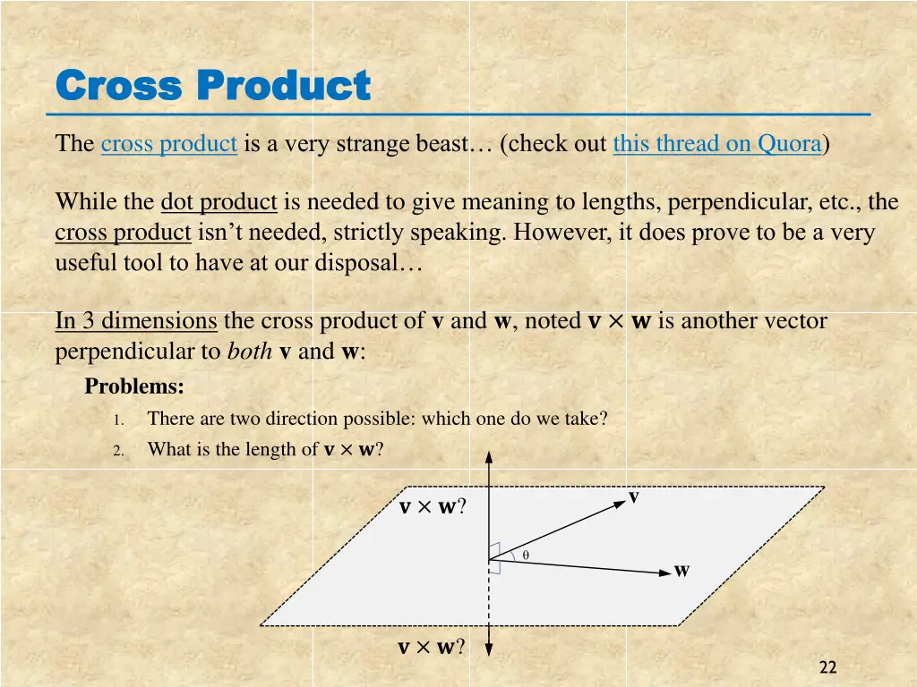 cross product cross product