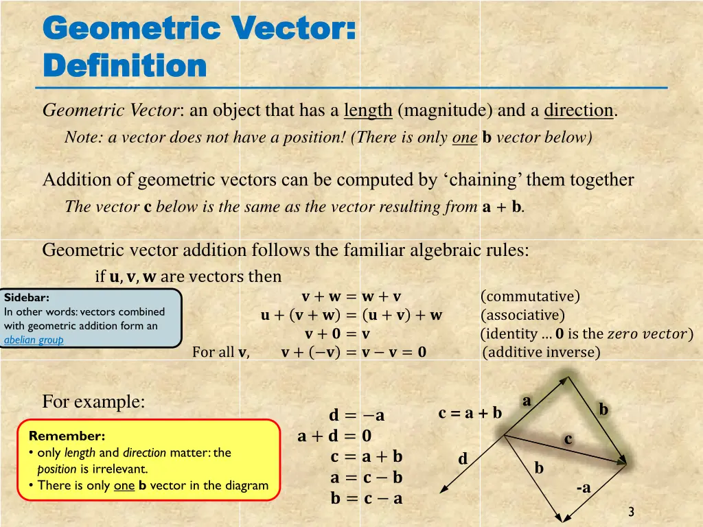 geometric vector geometric vector definition