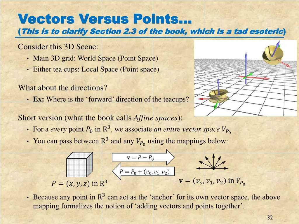 vectors versus points vectors versus points this 1