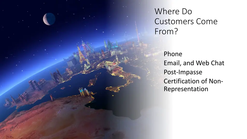 where do customers come from
