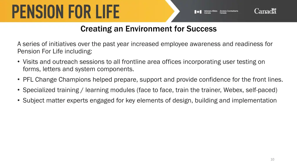 creating an environment for success 1