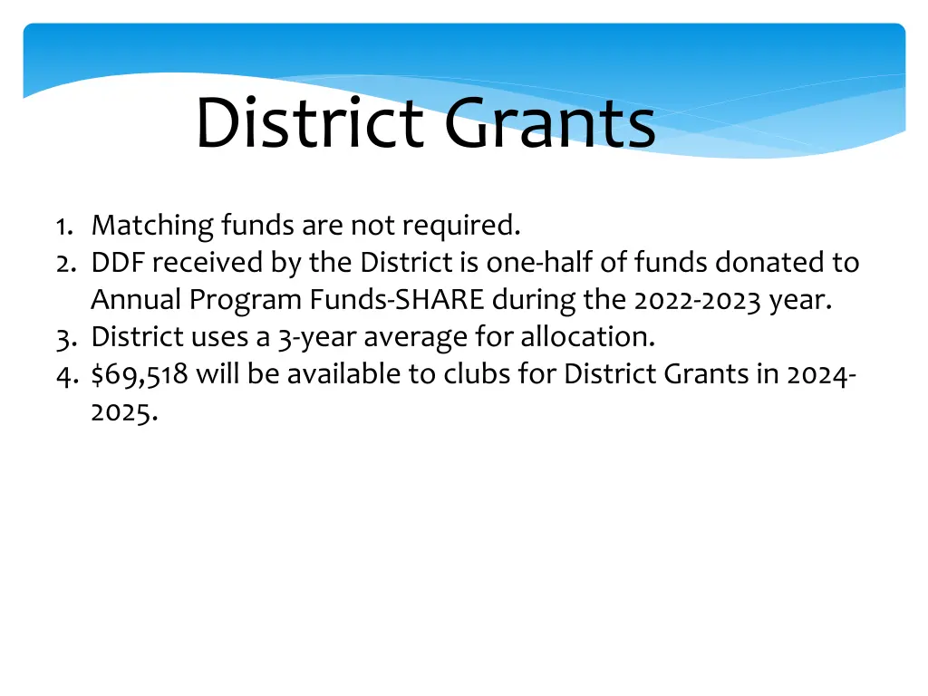 district grants 1
