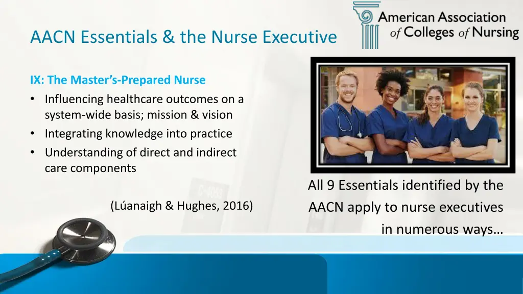 aacn essentials the nurse executive 4