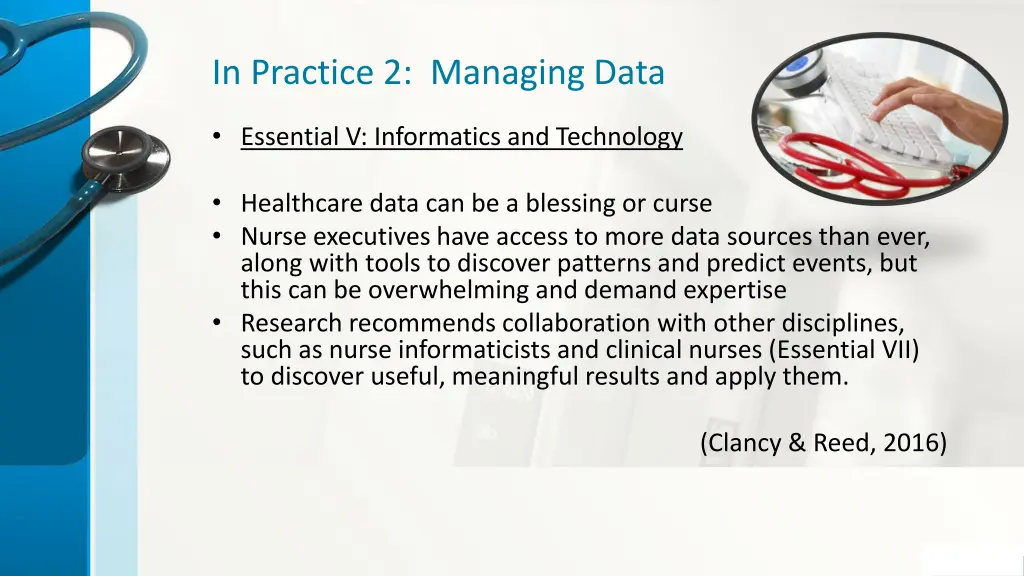 in practice 2 managing data