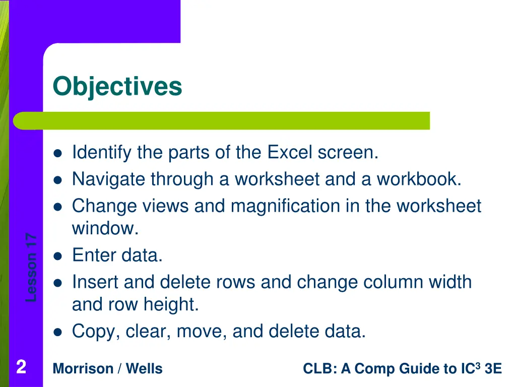 objectives
