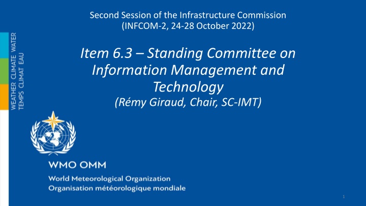 second session of the infrastructure commission