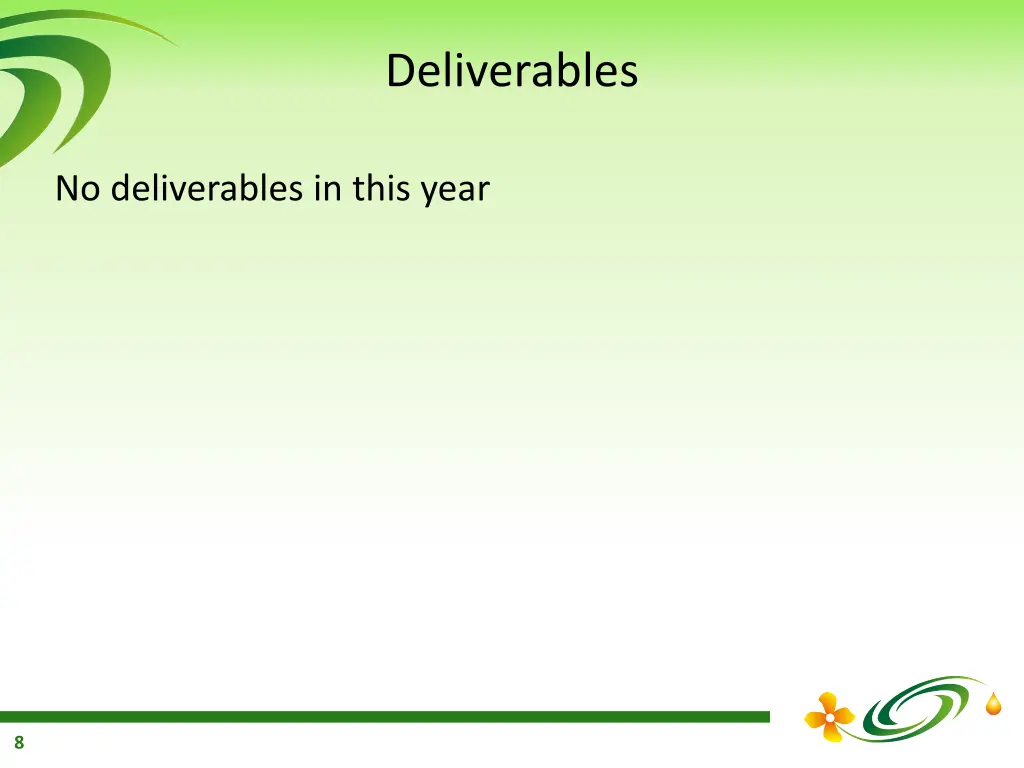 deliverables