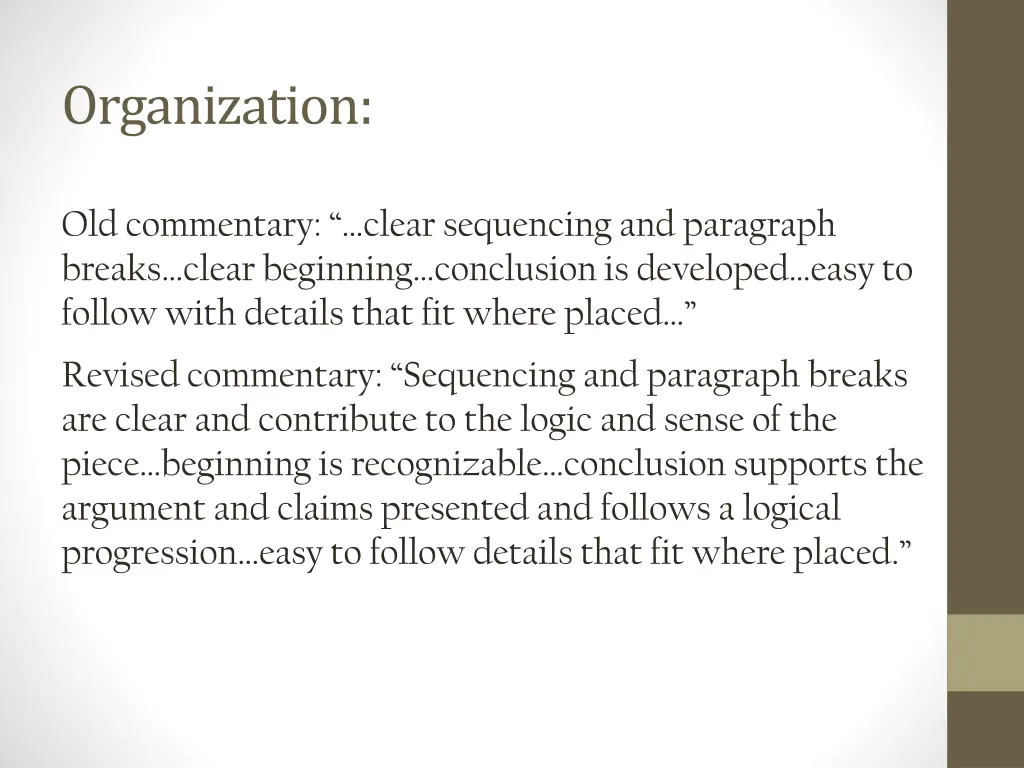organization