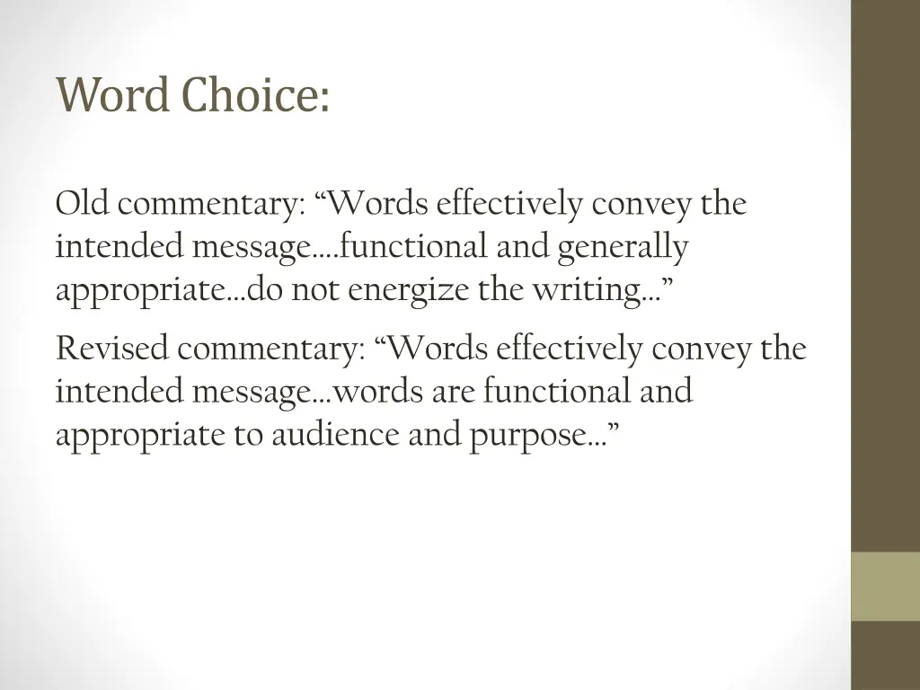 word choice