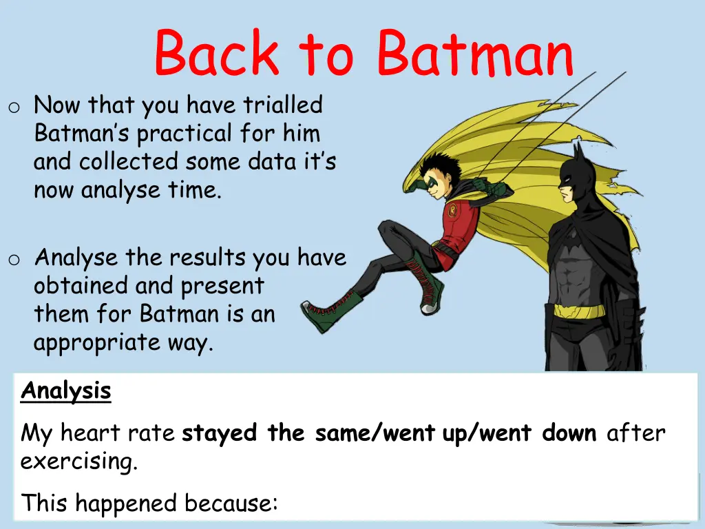 back to batman o now that you have trialled