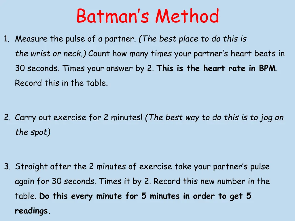 batman s method 1