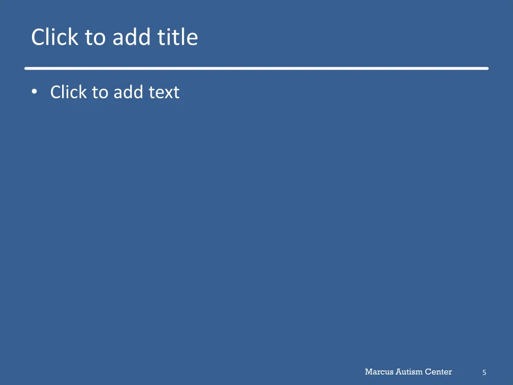click to add title