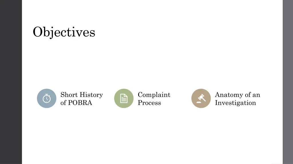 objectives