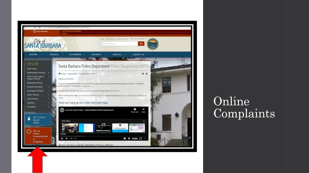 online complaints