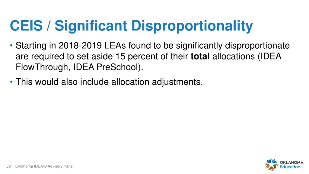 ceis significant disproportionality 1