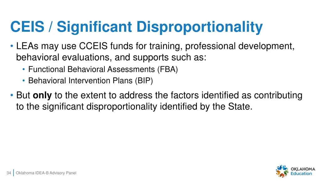 ceis significant disproportionality 3