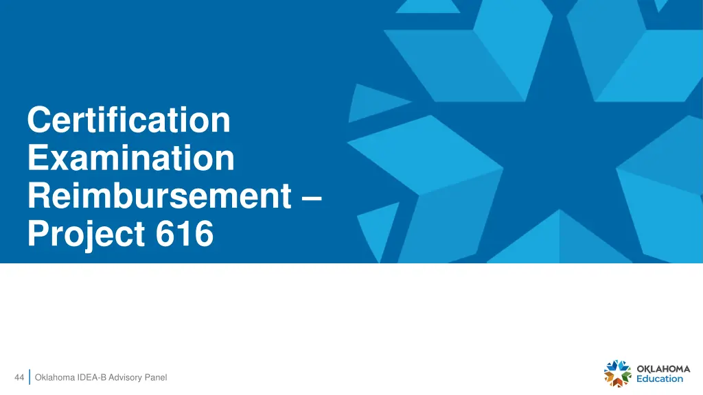 certification examination reimbursement project