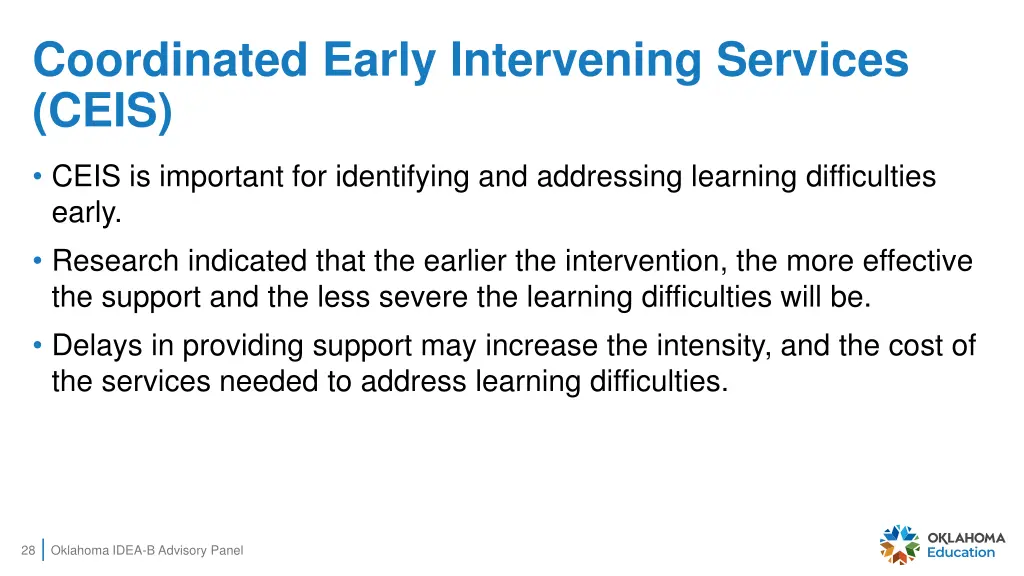 coordinated early intervening services ceis 2