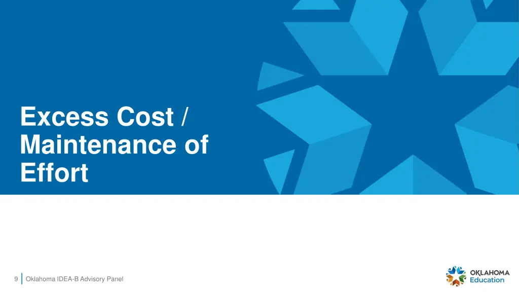 excess cost maintenance of effort