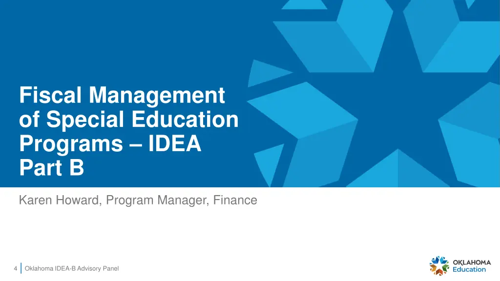 fiscal management of special education programs