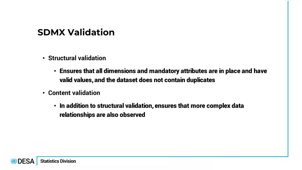 sdmx validation