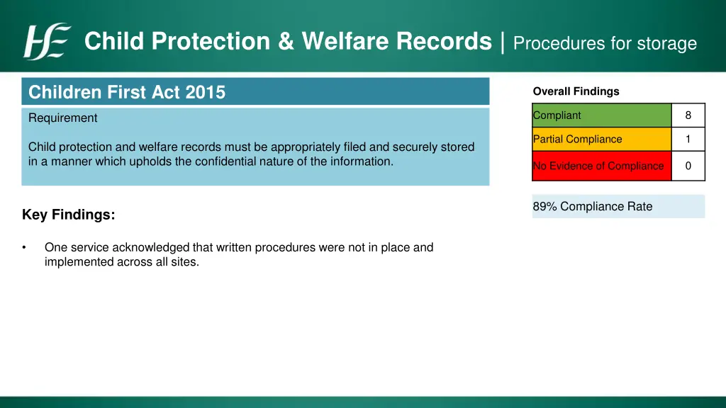 child protection welfare records procedures