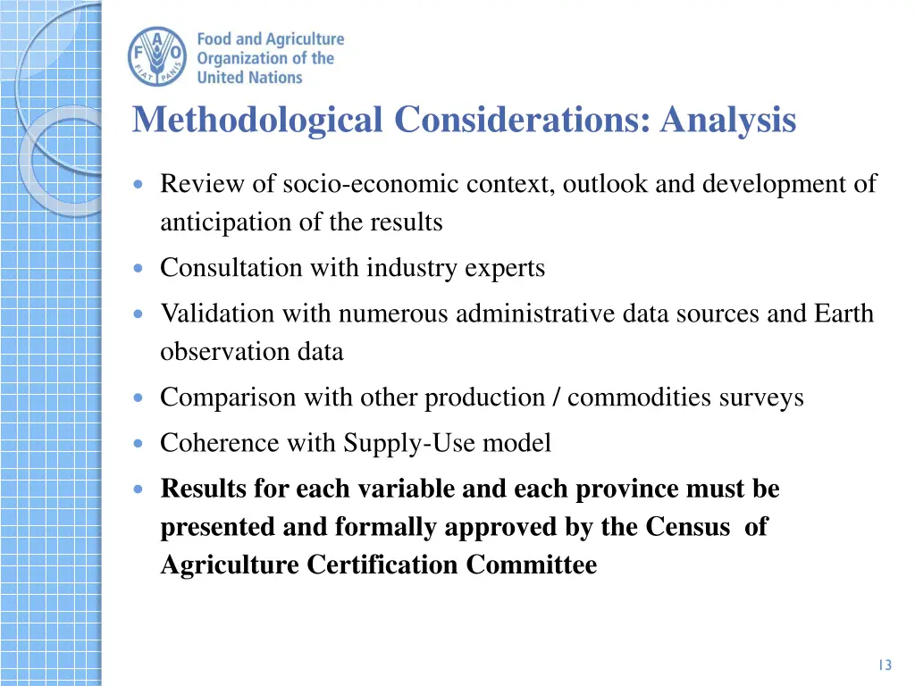 methodological considerations analysis