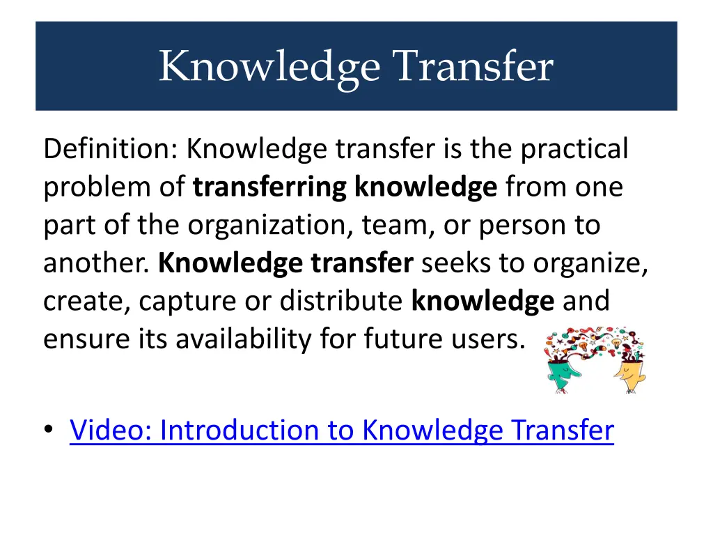 knowledge transfer