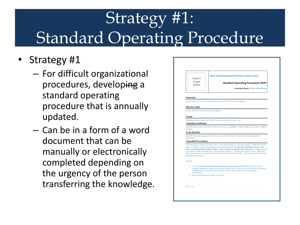 strategy 1