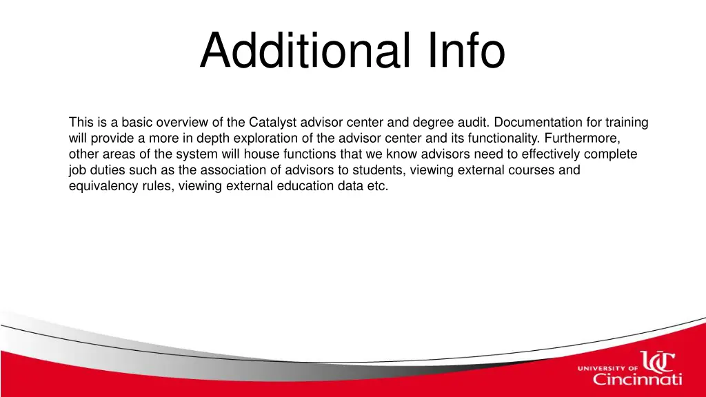 additional info