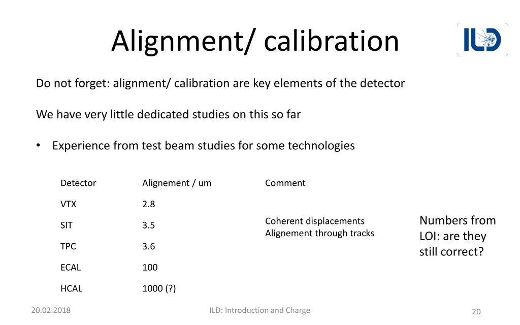 alignment calibration