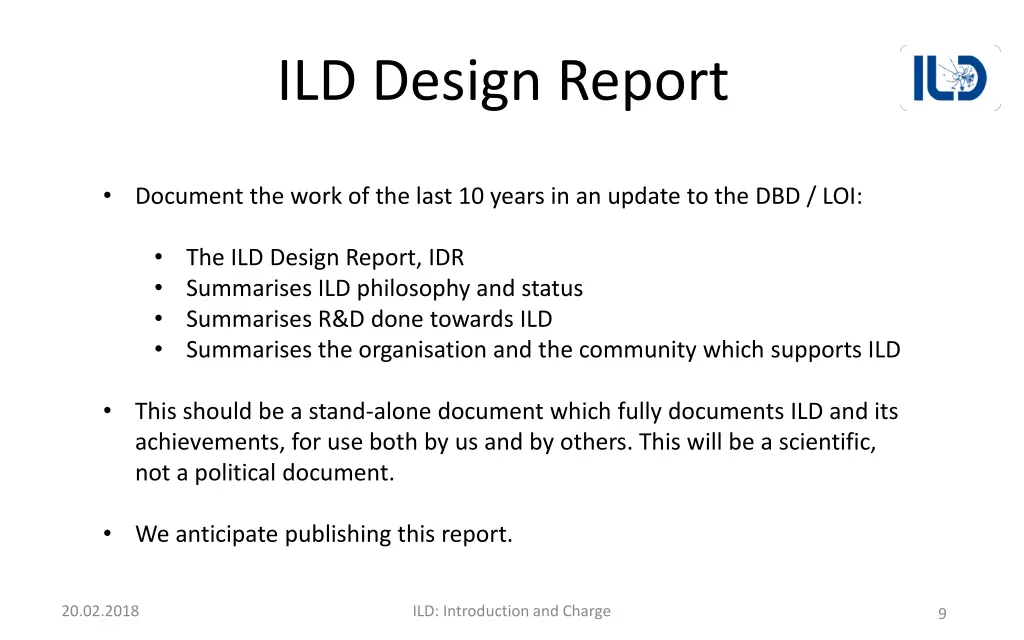 ild design report