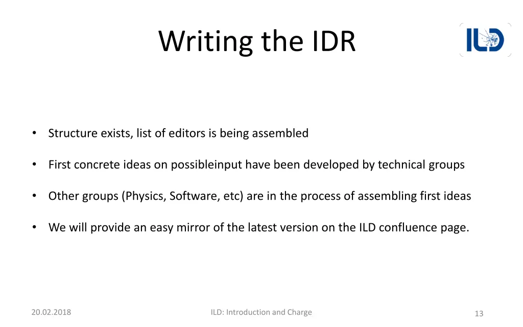 writing the idr