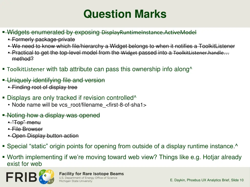 question marks