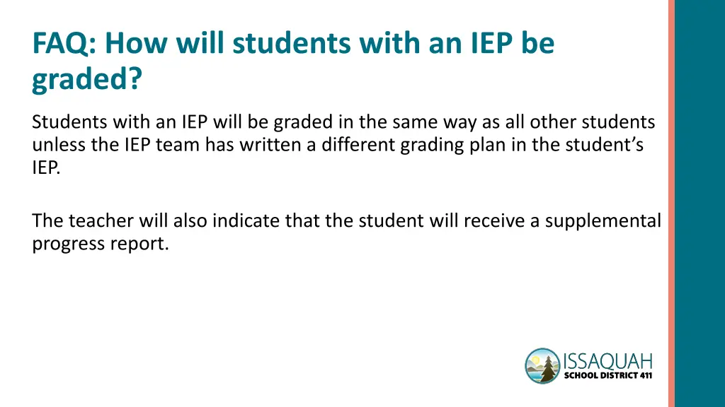 faq how will students with an iep be graded