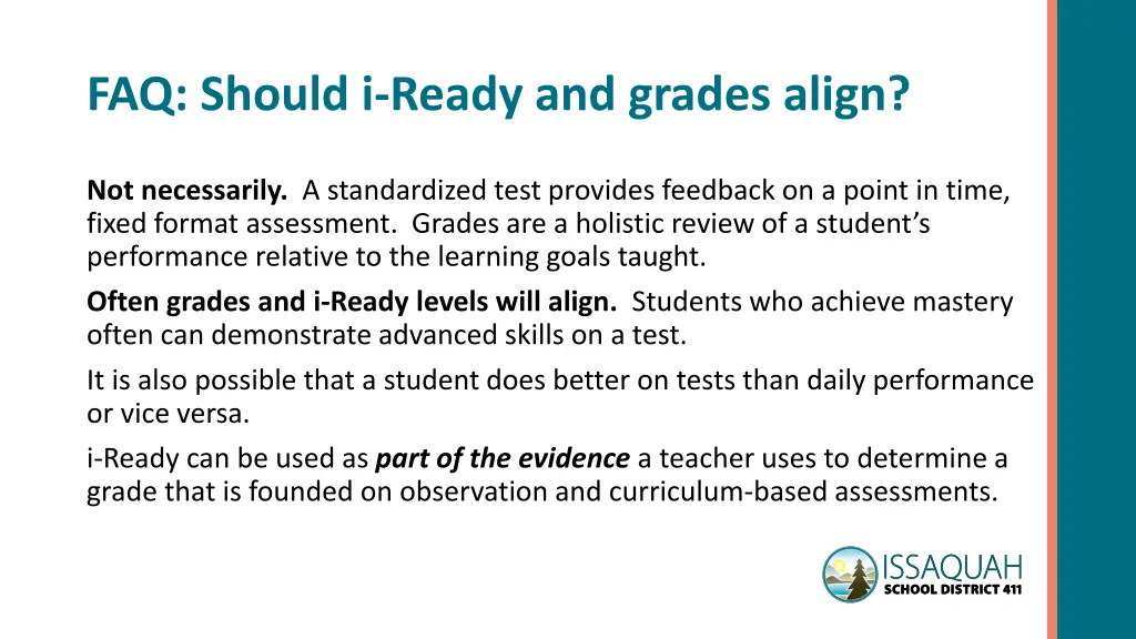 faq should i ready and grades align