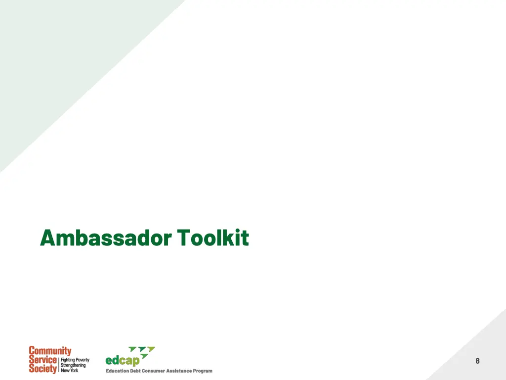 ambassador toolkit