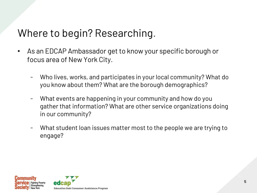 where to begin researching