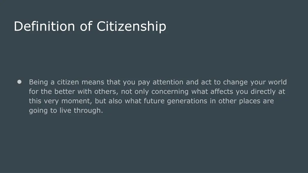 definition of citizenship