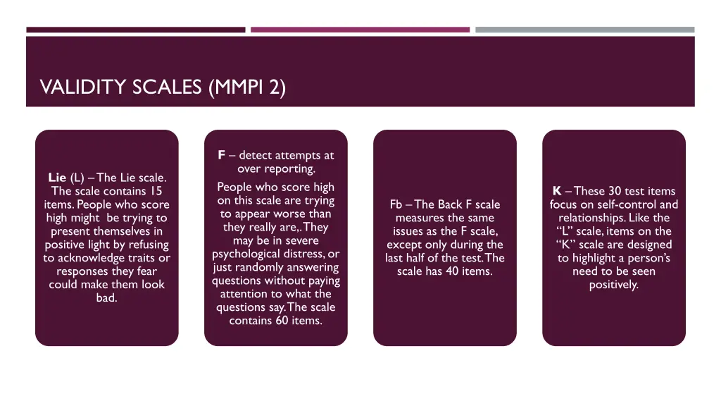 validity scales mmpi 2