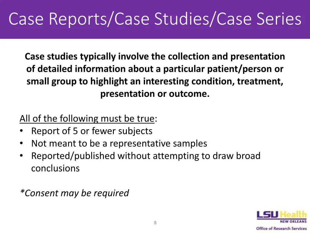case reports case studies case series