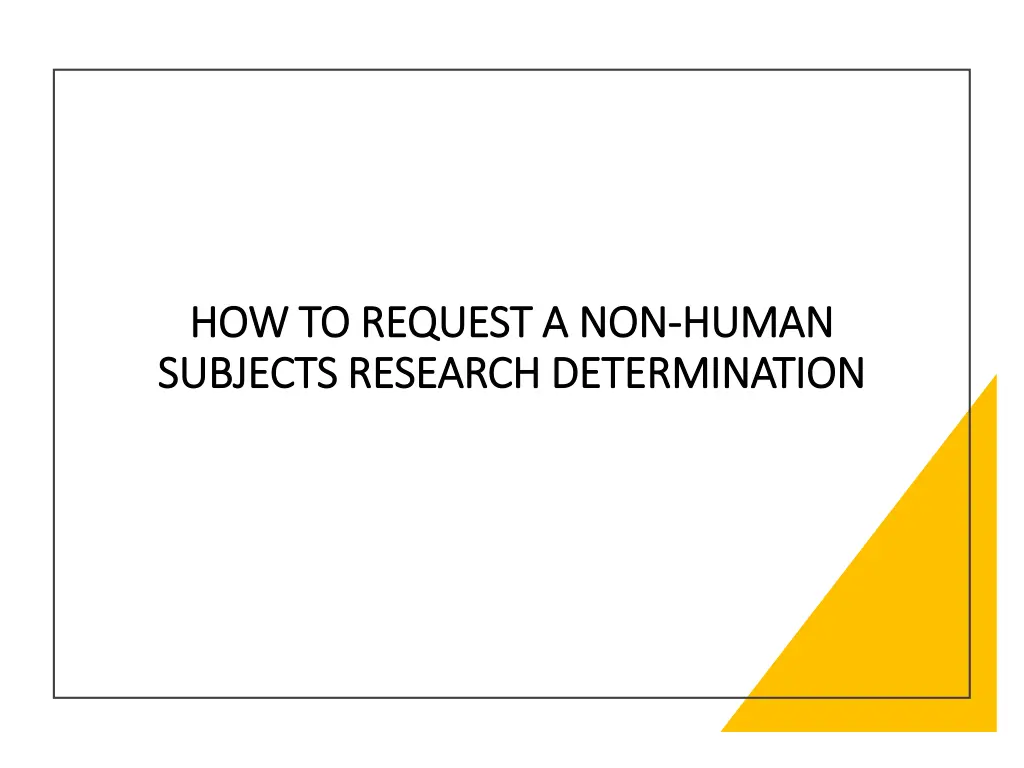 how to request a non how to request a non human