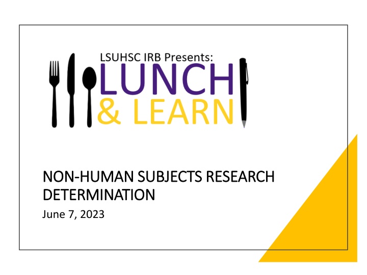 non non human subjects research human subjects