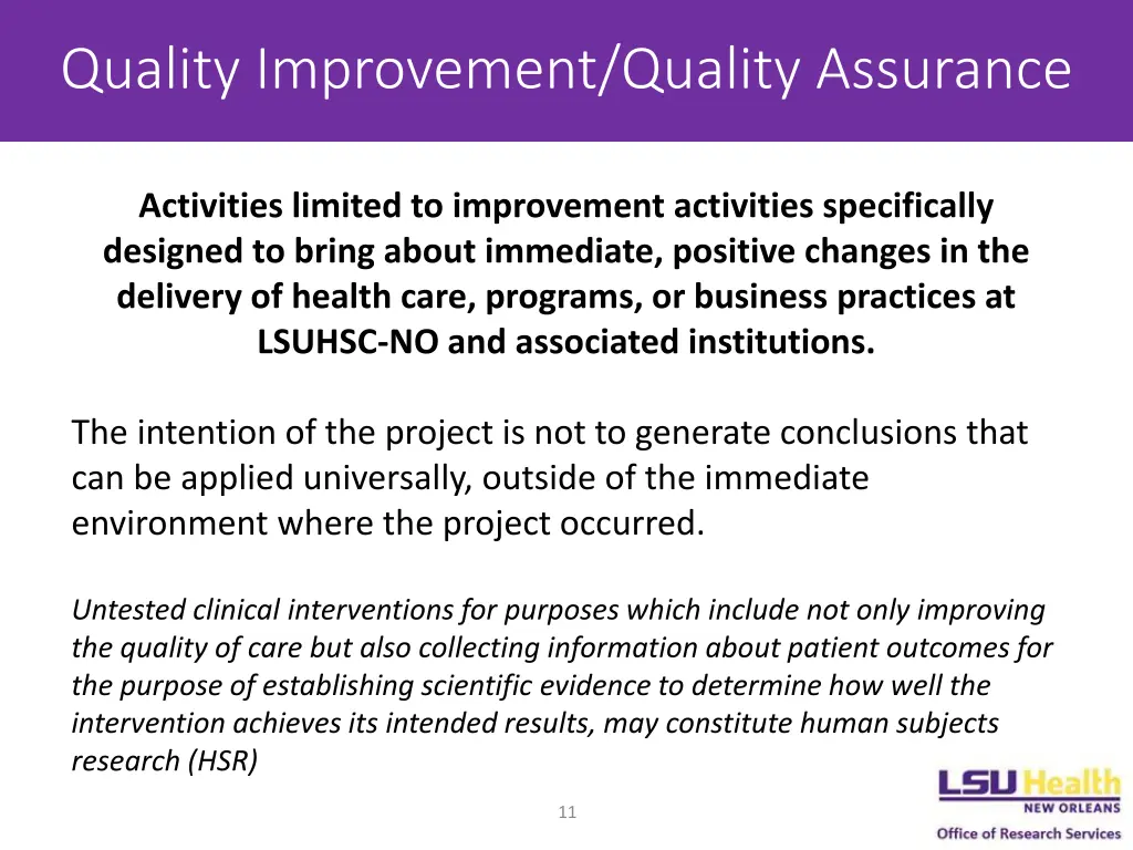 quality improvement quality assurance