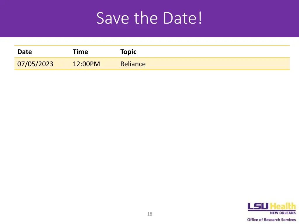save the date