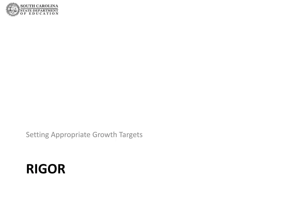 setting appropriate growth targets