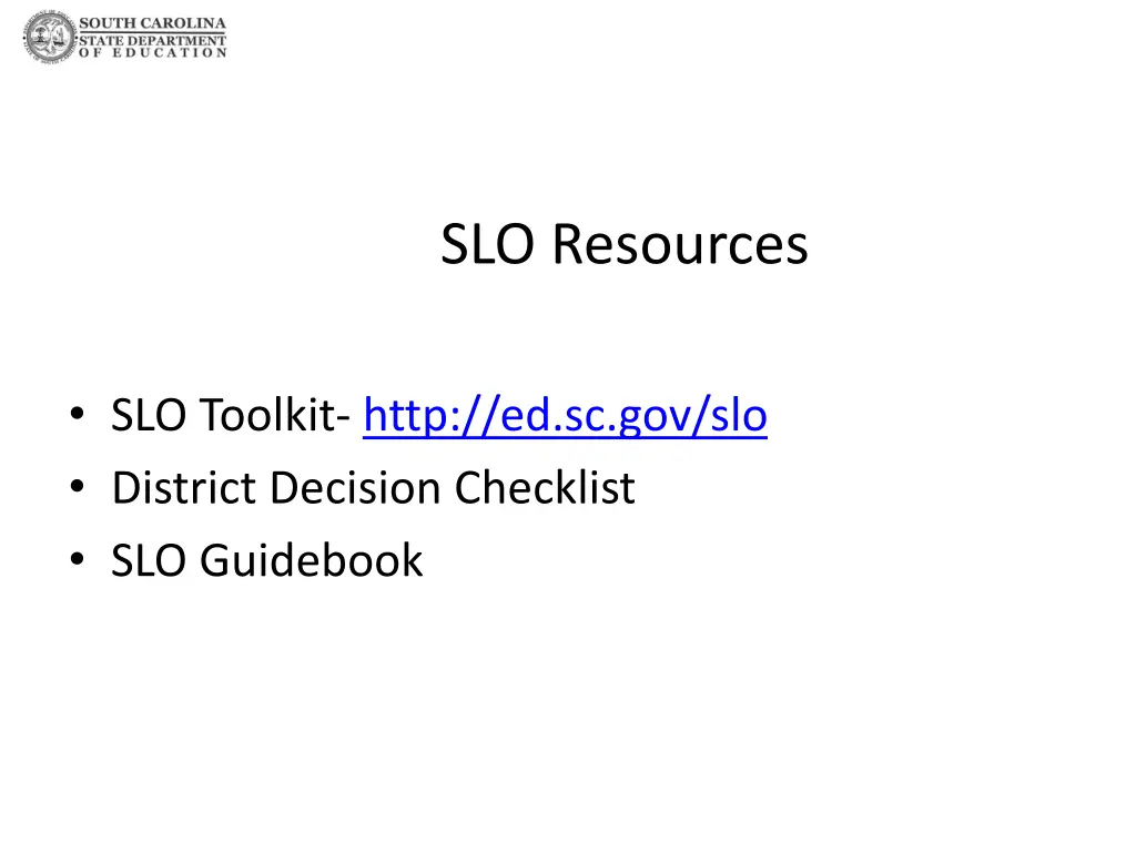 slo resources