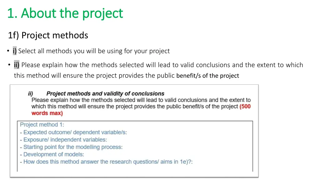 1 about the project 1 about the project 3